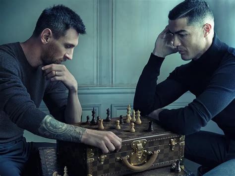 messi and ronaldo louis vuitton.